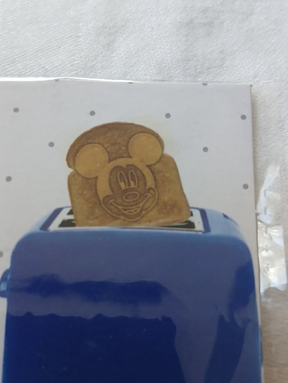 Disney Mickey Mouse Toast Stamp Red New